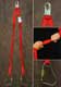 35406, 1-1/2" x 6' Flex-NoPac Shock-Absorbing Lanyard with Snaphook/Carabiners (Twin Leg)