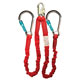 35416, 1-1/2" x 6'  Centurion Flex-NoPac Shock-Absorbing Lanyard with Snaphook/Carabiners (Twin Leg)