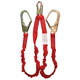 35478, 1-1/2" x 6' Flex-NoPac Lanyard with Rebar Form Hook/Snaphooks (Twin Leg)