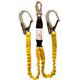 36897 1-1/2" x 6' Flex-ZORBER Lanyard with Form Hook/Snaphook (Twin Leg)