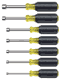 631M, Nut Driver Set, 7-pc. Magnetic 3" Hollow Shaft, Cushion Grip