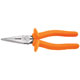 D203-8-INS Klein 8" Insulated Heavy-Duty Long-Nose Pliers - Side-Cutting