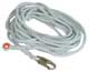 24775, 5/8" x 75' Nylon Rope Lifeline with Thimble Eye/Snaphook
