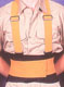 Orange Back-EZE Belt with Suspenders (Large)