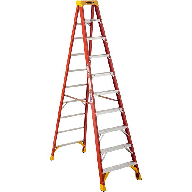 Werner Type 1A Fiberglass Step Ladders - GME Supply