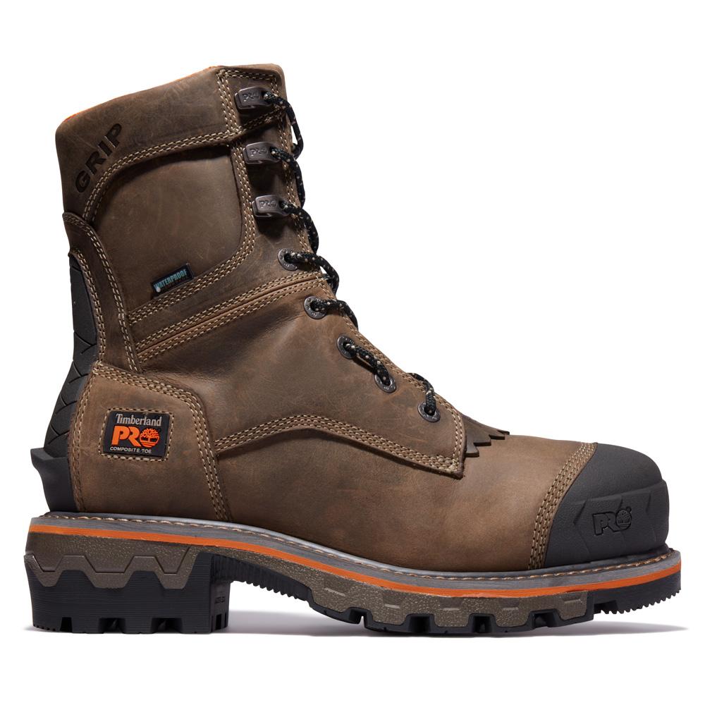 Timberland Pro Mens Boondock Hd Logger Composite Toe Waterproof Work Boots 