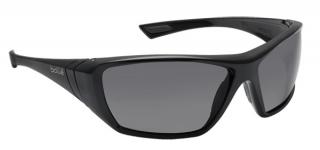 Bolle Hustler Safety Glasses with Smoke Lens and Black Frame