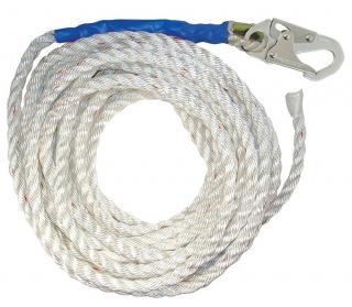 5/8 - 3 Strand Composite Vertical Lifeline - Hook On Both Ends by Pelican  Rope - Assemblies & Lanyards
