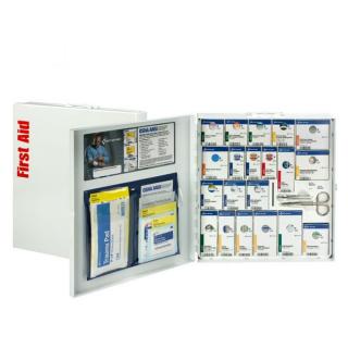 First Aid Only 50 Person Metal SmartCompliance First Aid Cabinet with Meds