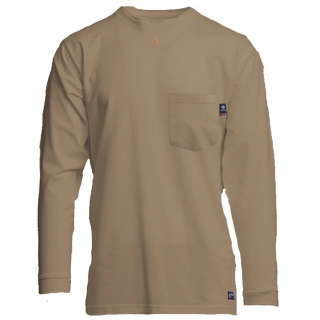 Lapco FR 6 oz Pocket Summer Weight T-shirt - Khaki