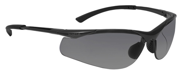 Bolle Contour Safety Glasses With Polarized Smoke Lens And Gunmetal Frame