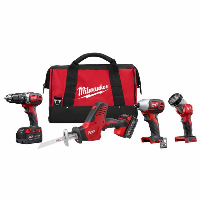 Milwaukee M18 4 Tool Combo Kit with Hackzall - GME Supply