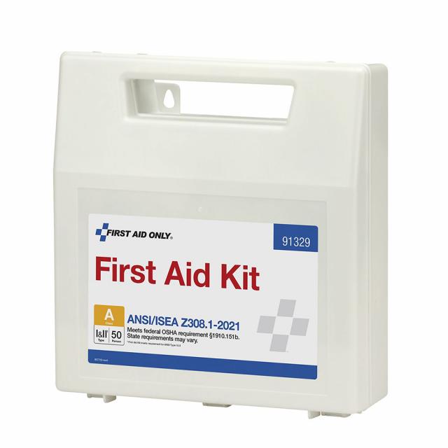 First Aid Only ANSI A 50 Person Plastic ANSI 2021 Compliant First Aid ...