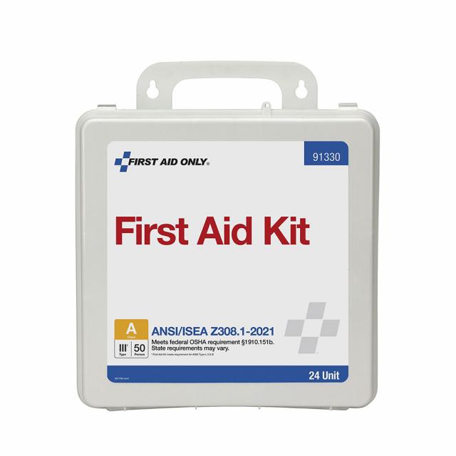 First Aid Only ANSI A 50 Person 24 Unit Plastic ANSI 2021 Compliant ...