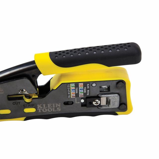 Klein Tools VDV226-110 Ratcheting Cable Crimper/Stripper/Cutter for ...