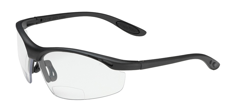 Bouton MAG Reader Safety Glasses with Clear Lens and Black Frame 250-25-0010 from GME Supply