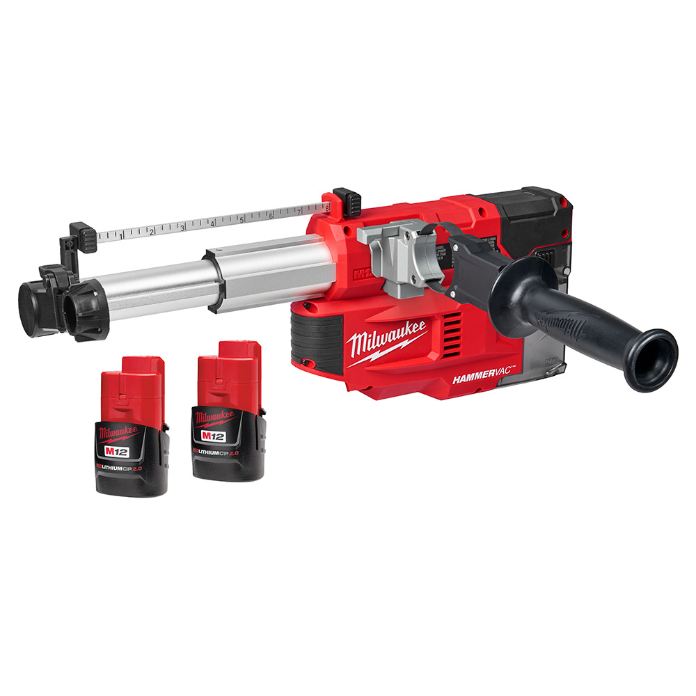 Milwaukee M12 HAMMERVAC Universal Dust Extractor Kit from GME Supply