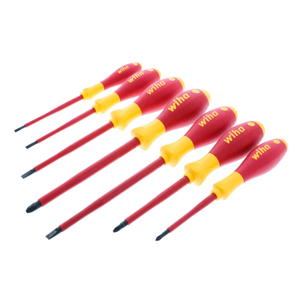 Wiha 7 Piece Insulated Softfinish Screwdriver Set from GME Supply