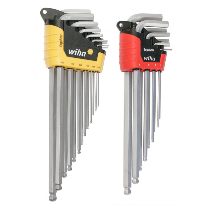 Wiha Tools ErgoStar 22 Piece Ball End Hex L-Key Inch/Metric Set from GME Supply