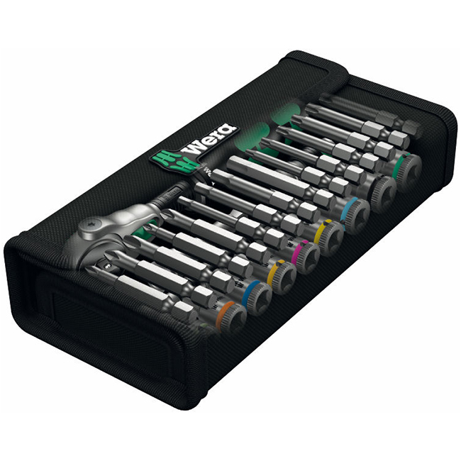 Wera Tools 8100 SA 6 Zyklop Speed Ratchet Set, 1/4 Inch Drive, Metric, 28 Pieces from GME Supply
