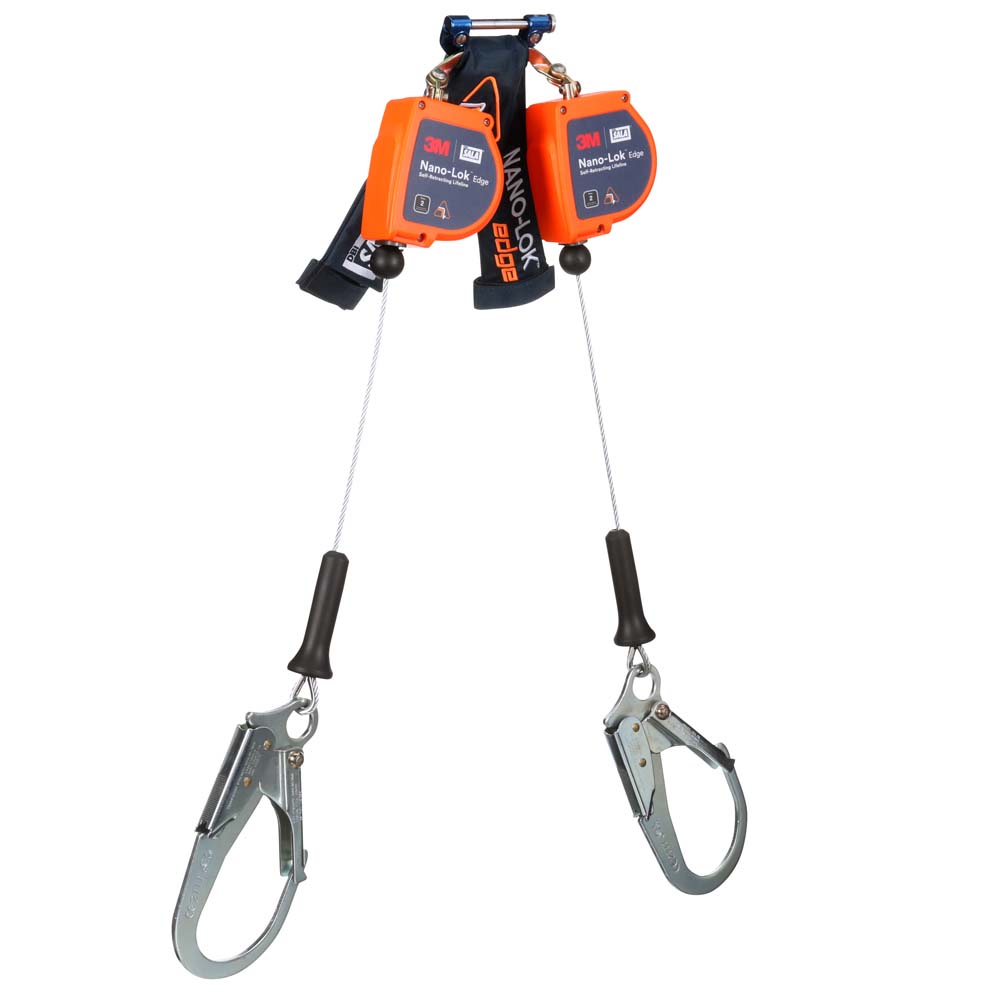 3M DBI-SALA Nano-Lok Twin-Leg Personal 7-Foot Self-Retracting Lifeline ...