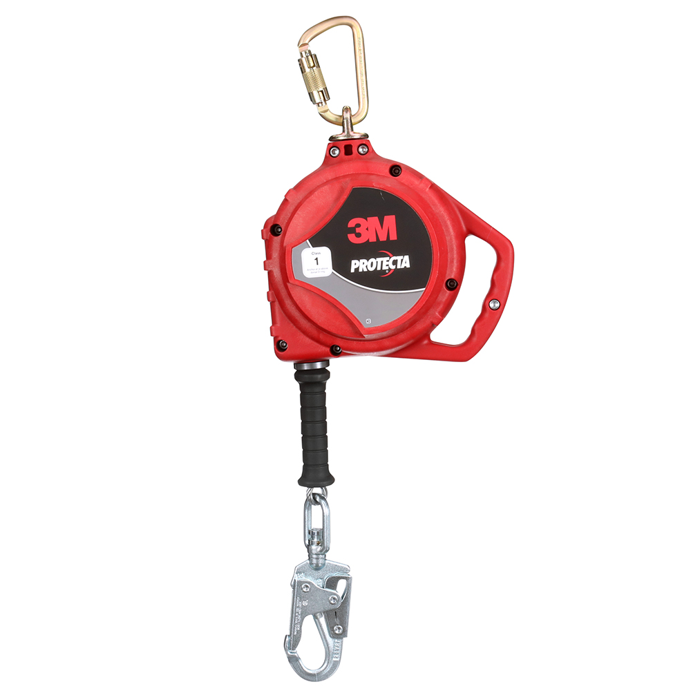 3M Protecta Self-Retracting Lifeline, Stainless Steel Cable, Steel ...