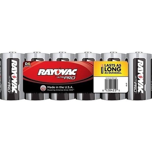 Rayovac Alkaline D Batteries - 6 Pack from GME Supply