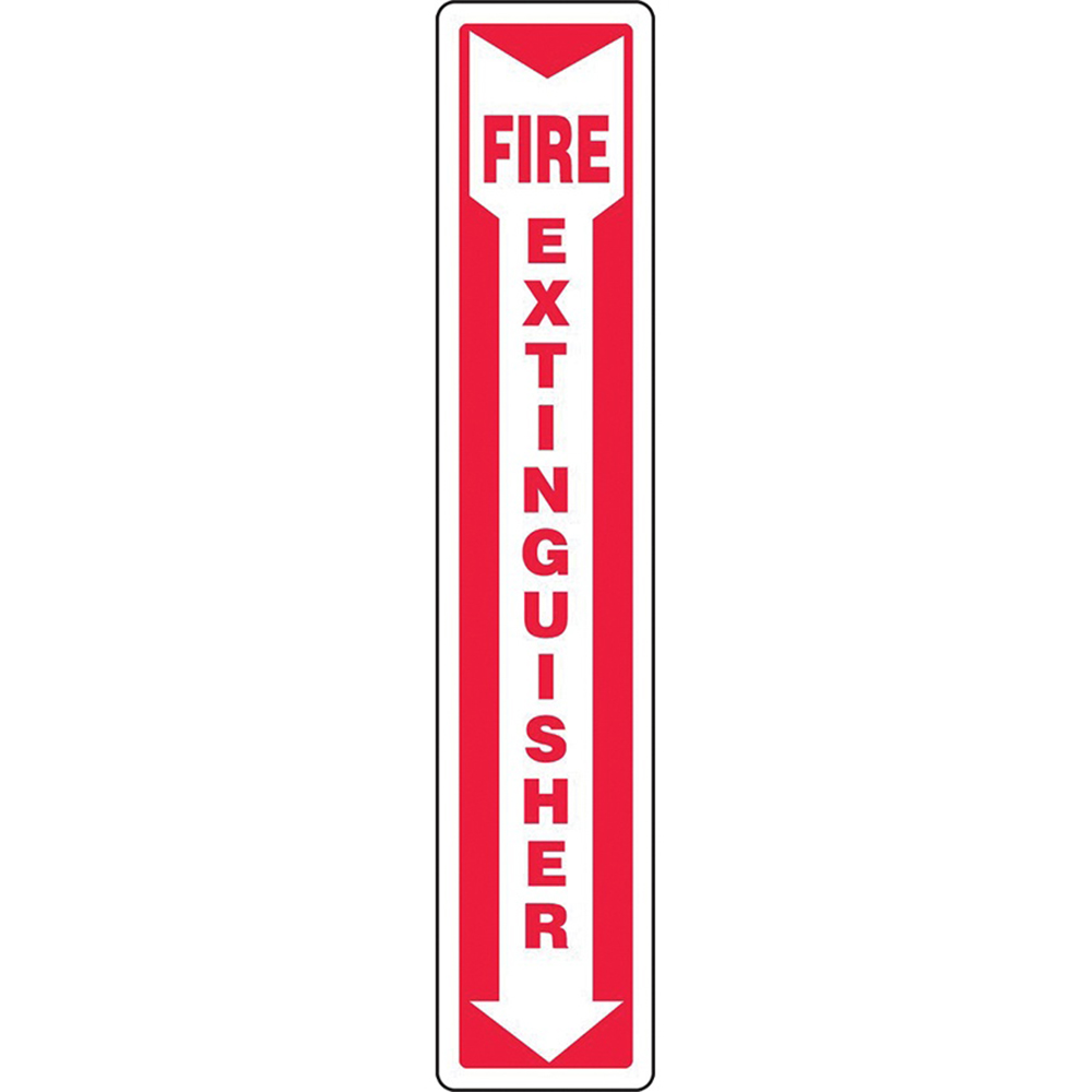 Accuform Adhesive Vinyl Fire Extinguisher Sign from GME Supply