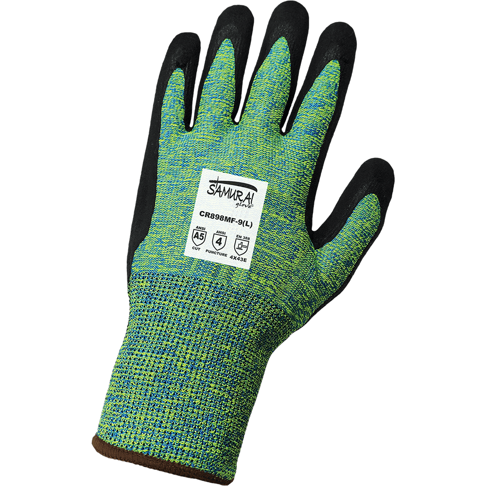 Global Glove Samurai Cut and Puncture Resistant Gloves - Large - CR898MF