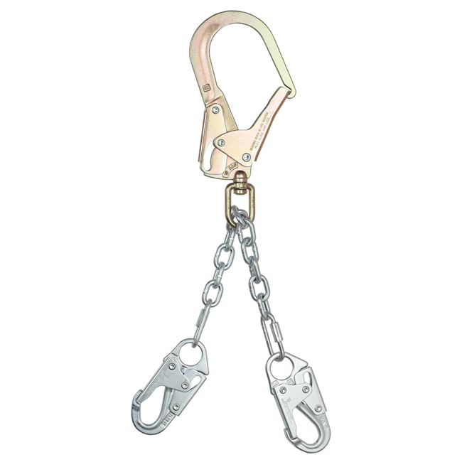 13420 Adjuster Rebar Chain Assembly with Snaphooks and Rebar Hook, 25-1/2
