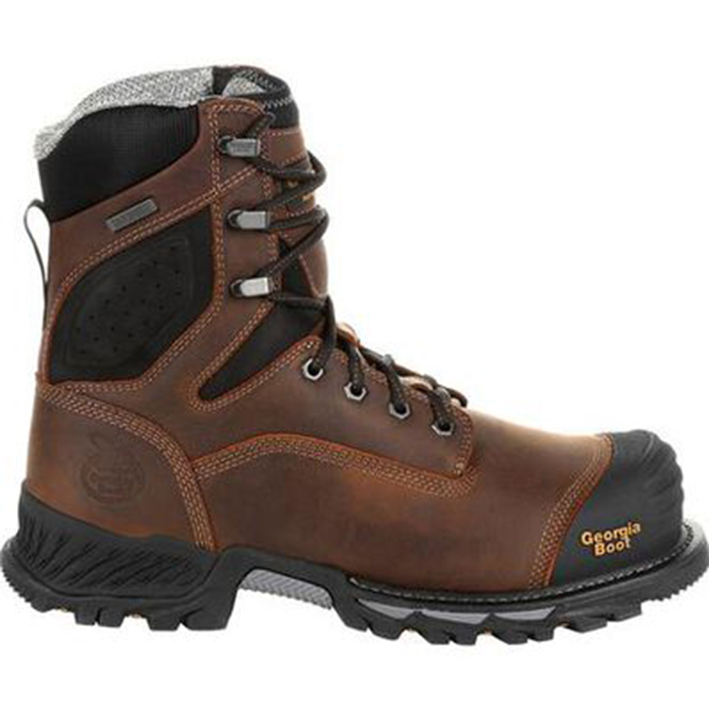 Georgia Boot Rumbler 8 Inch Waterproof Work Boots with Composite Toe ...