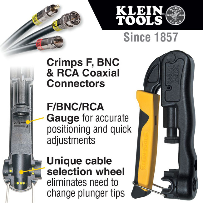 Klein Tools Heavy-Duty Multi-Connector Compression Crimper