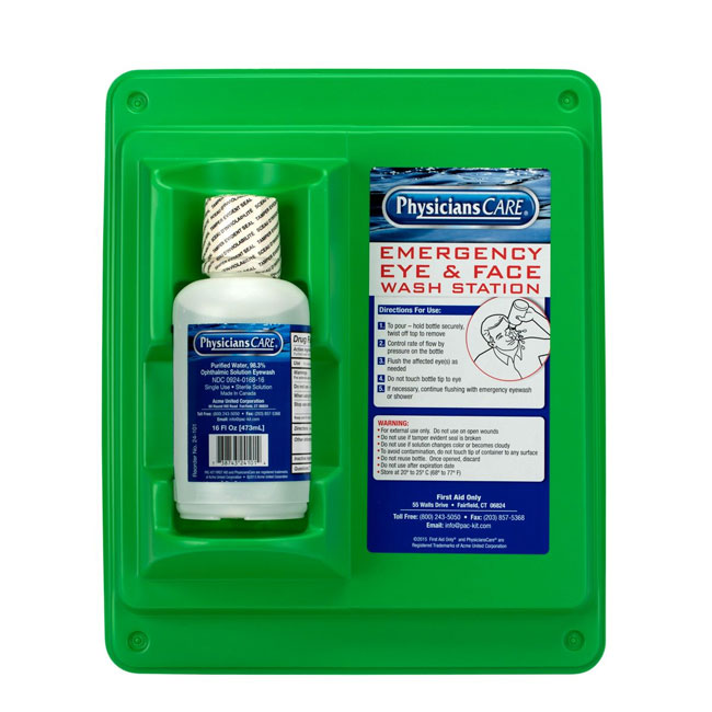 Pac-Kit Eye Wash Station - Single 16 oz. from GME Supply