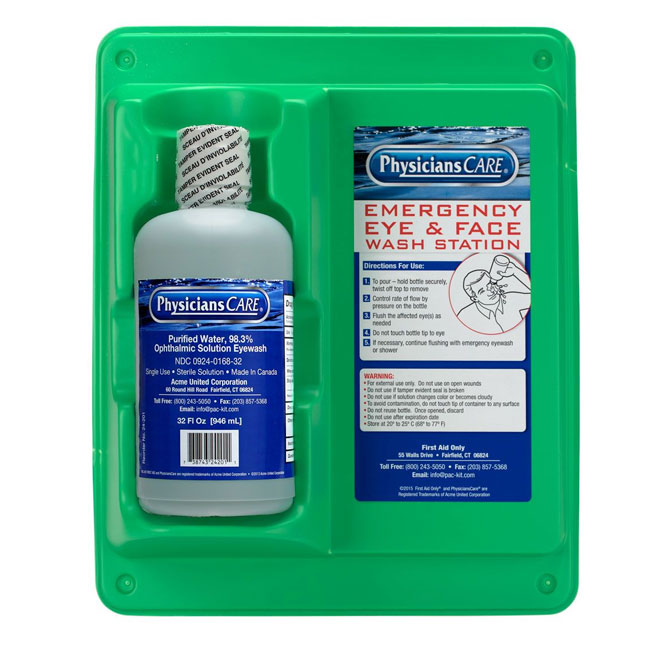 Pac-Kit Eye Wash Station - Single 32 oz. from GME Supply
