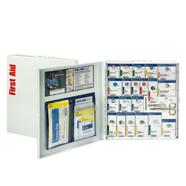 First Aid Only 50 Person Large Metal SmartCompliance First Aid Cabinet from GME Supply