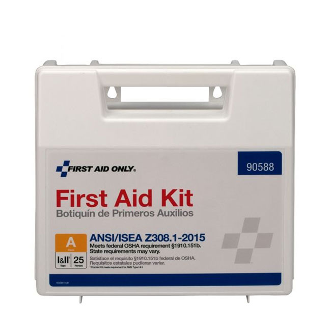 First Aid Kit: 25-Person Class A ANSI Z308.1-2021