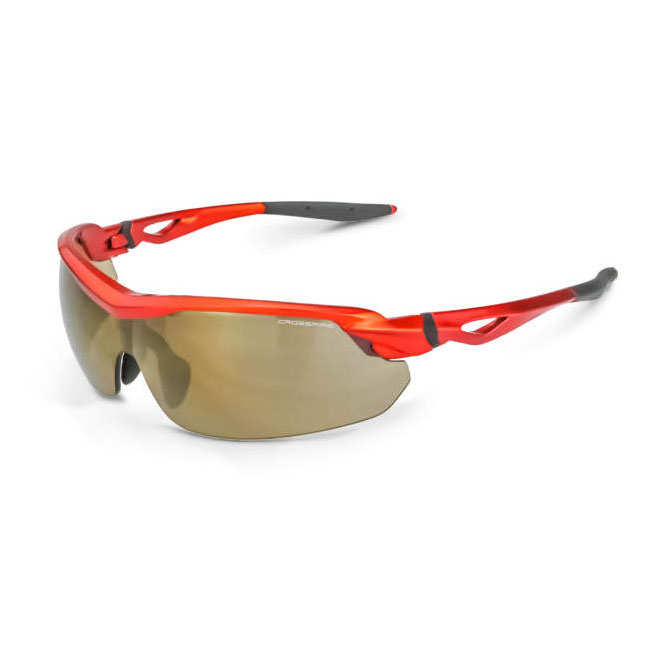 Radians Cirrus Burnt Orange Frame with Gold Mirror Lens Safety Glasses