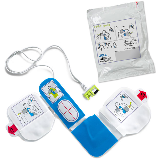CPR-D-Padz One-Piece Electrode Pad with Real CPR Help from GME Supply