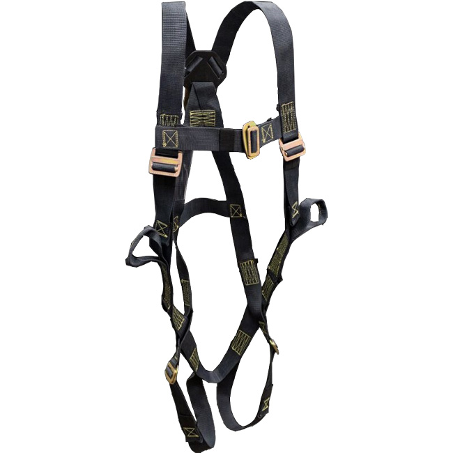 French Creek Full Body Single D-ring 5pt Adjustable Harness With Pass 